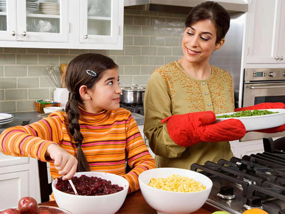 Children Helping In Kitchen