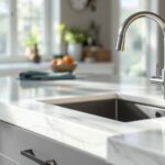 Modern Kitchen With Silestone Countertops And Elegant Design.